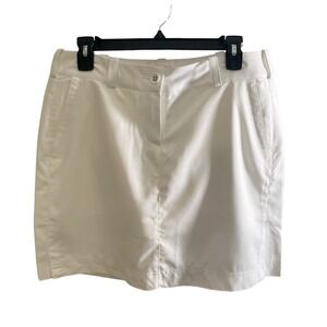 Nike Golf Skirt Dri-Fit Skort Women's Size 8 White Built In Shorts Athletic‎